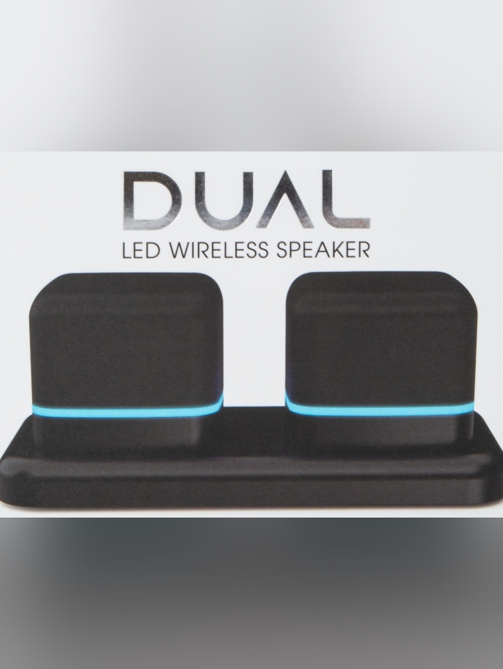 Bass Jaxx Dual Bluetooth LED Wireless Speaker 2-Pack Color-Changing LED Lights I